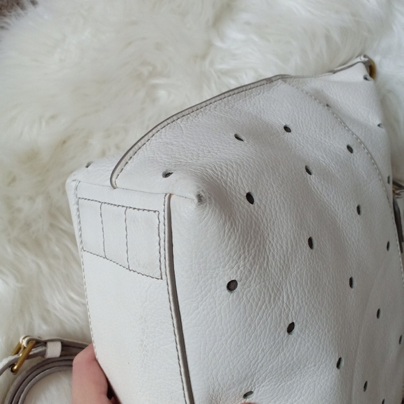 Rare Fossil Julia white perf polka dots - Picture 6 of 12